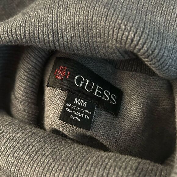 Guess Gray Long Sleeve Turtleneck Shirt - Picture 7 of 7